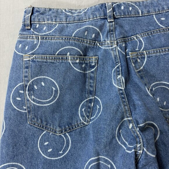 Smiley Originals X H&M High Waist Straight Leg Jeans Women's Size 6 - Picture 6 of 12